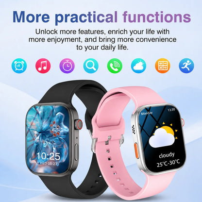 2026 New Smart Watch, Wireless Call, Outdoor Fitness Tracker, Sports Mode, Steps, Sedentary Reminder,  Music Control, Suitable for Android & Iphone,Christmas/New Year/Birthday Watch Gifts