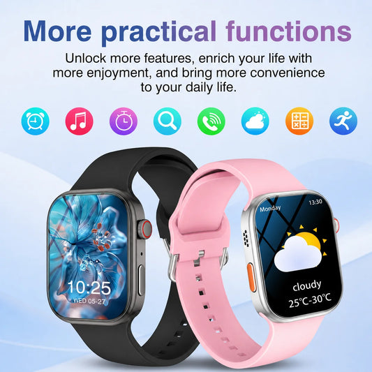 2026 New Smart Watch, Wireless Call, Outdoor Fitness Tracker, Sports Mode, Steps, Sedentary Reminder,  Music Control, Suitable for Android & Iphone,Christmas/New Year/Birthday Watch Gifts