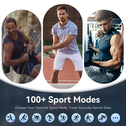 2026 Fashion Sports Smartwatch | USB Charging, TFT Screen, Rechargeable Battery, Father's Day/Teacher's Day - Unisex - Wireless Calling/Texting/Multiple Sports Modes/Remote Camera Control/Fitness Tracker, Compatible with iPho