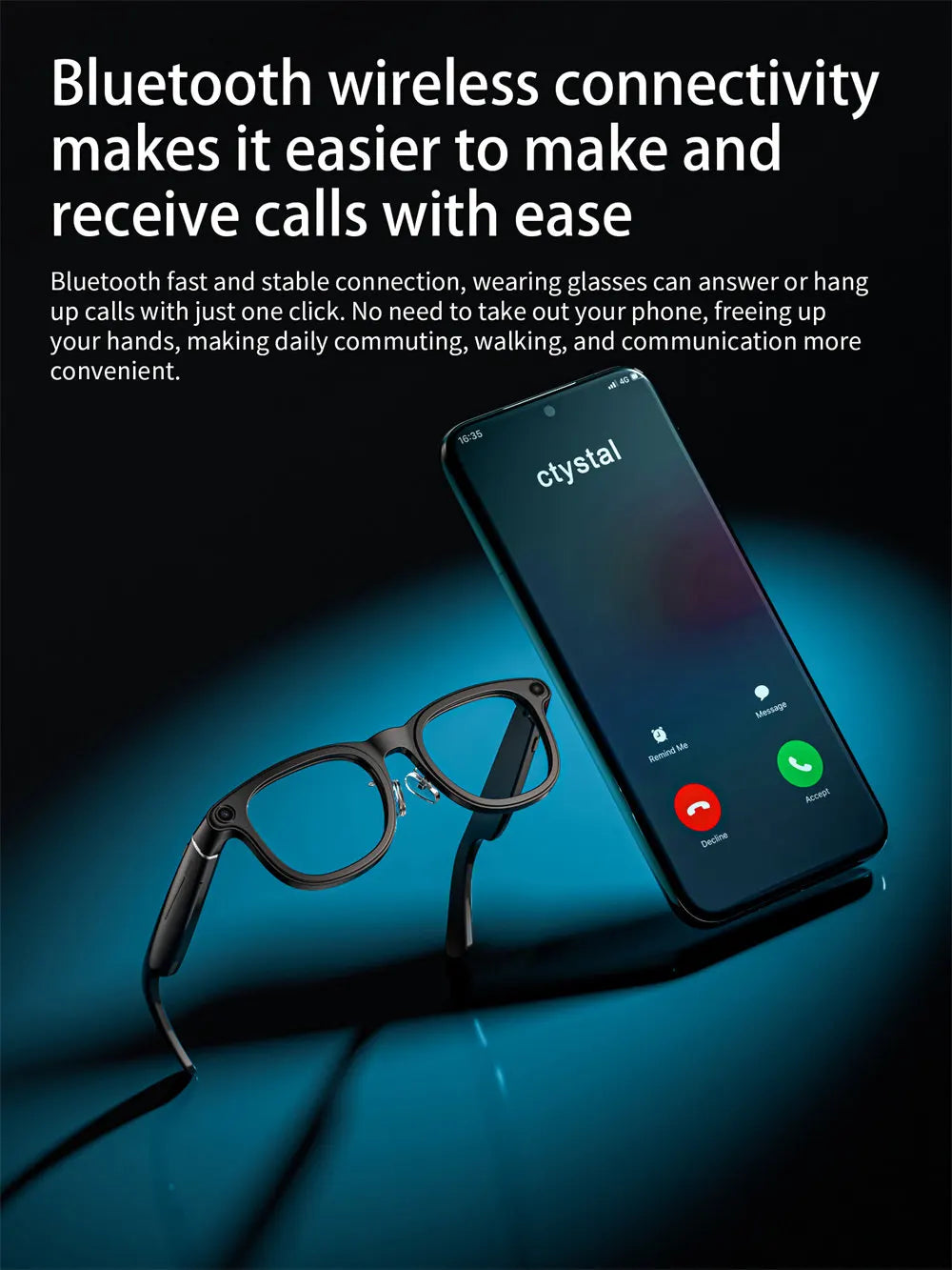 LOKMATAI X01 Smart Bluetooth Camera Glasses with 8MP Sony IMX219 Camera, 1200P 30FPS Video, Open-Ear Surround Sound, Voice Assistant, 220mAh Battery, Polarized UV Protection, Hands-Free Calling, Music & Touch Control