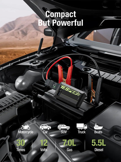 YESPER 1500A Portable Jump Starter 12V Pocket-Sized Lightweight Booster Pack, for Car Motorcycle SUV 7L Gas 5.5L Diesel
