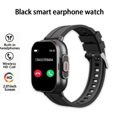 2-In-1 Smart Watch with Earbuds, HD Display, Wireless Calling/Sports Mode/Headphone Control And Connection/Weather Display/Nfc, Fashionable And Useful Smart Watch, Best Holiday Gift, Compatible with Android And Iphone