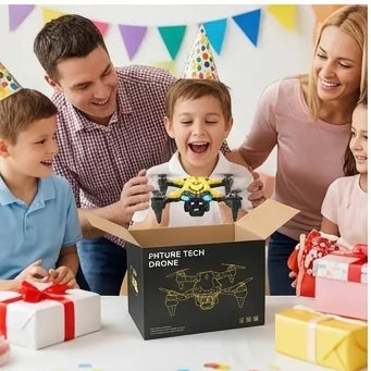 Smart RC Drone with 3 Cameras, Optical Flow Sensor, Brushless Motor and One Key Return, Portable Aerial Photography Drone Gift for Kids Adults