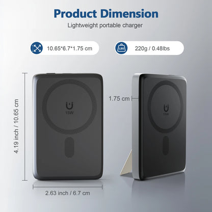 10000mAh Portable Magnetic Power Bank Wireless 22.5W Fast Charging Battery Pack Multiple Devices For iPhone14 15 16 17 Xiaomi