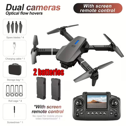 E88PRO Drone 8K 5G HD Dual Camera Aerial Photography Remote Control Screen Display Control Aircraft Quadcopter
