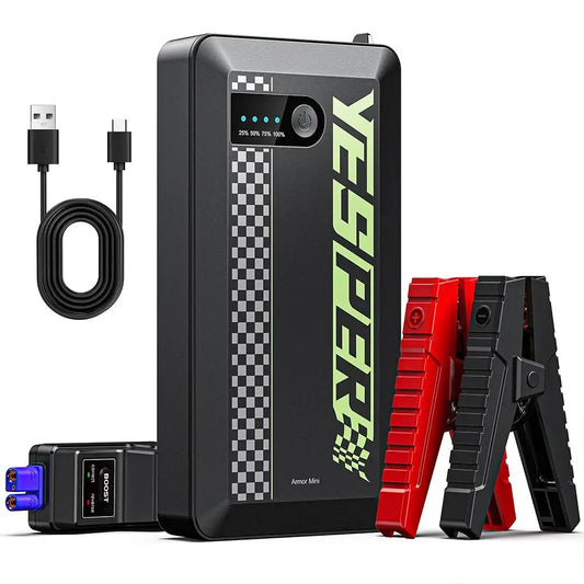 YESPER 1500A Portable Jump Starter 12V Pocket-Sized Lightweight Booster Pack, for Car Motorcycle SUV 7L Gas 5.5L Diesel