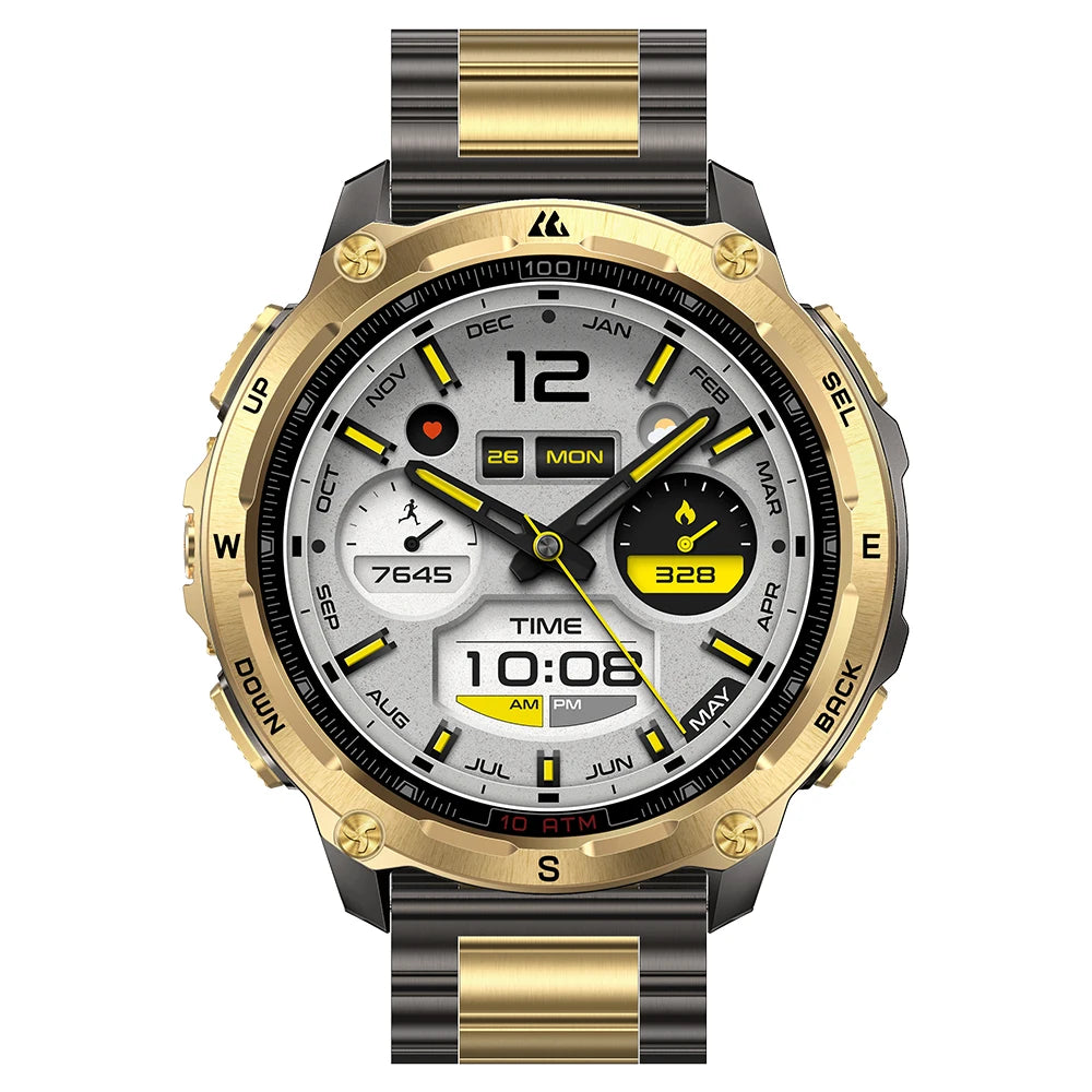 KOSPET TANK T4 Special Edition GPS Smartwatch Men Military Watch with 2 Bracelets 10ATM Offline Maps 180+ Sports Model