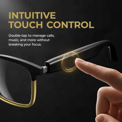 Hands‑Free Call & Music Smart Bluetooth Glasses, Photochromic Auto Light‑Adjust Lenses with Touch Control, Wearable Earphone Glasses for Driving, Cycling, Outdoor Work & Daily Usage