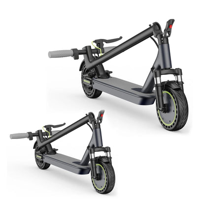 Roinside Electric Scooter- 8.5" Solid Tires, Up to 19MPH, 350W Motor, Max 22Miles Long-Range Foldable Escooter for Adults Adults Scooter with Double Braking System,Dual Shock Absorption System App Control