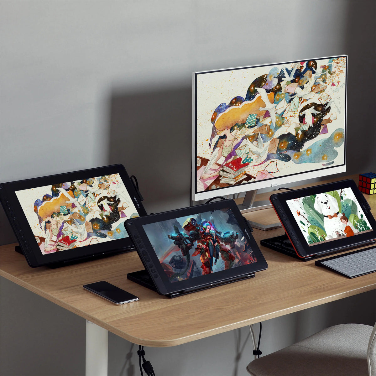 Huion US Graphics Drawing Tablet Pen Display Screen Kamvas 12,Kamvas 13,Kamvas 16, Kamvas Pro 13/16 HS611 KD200