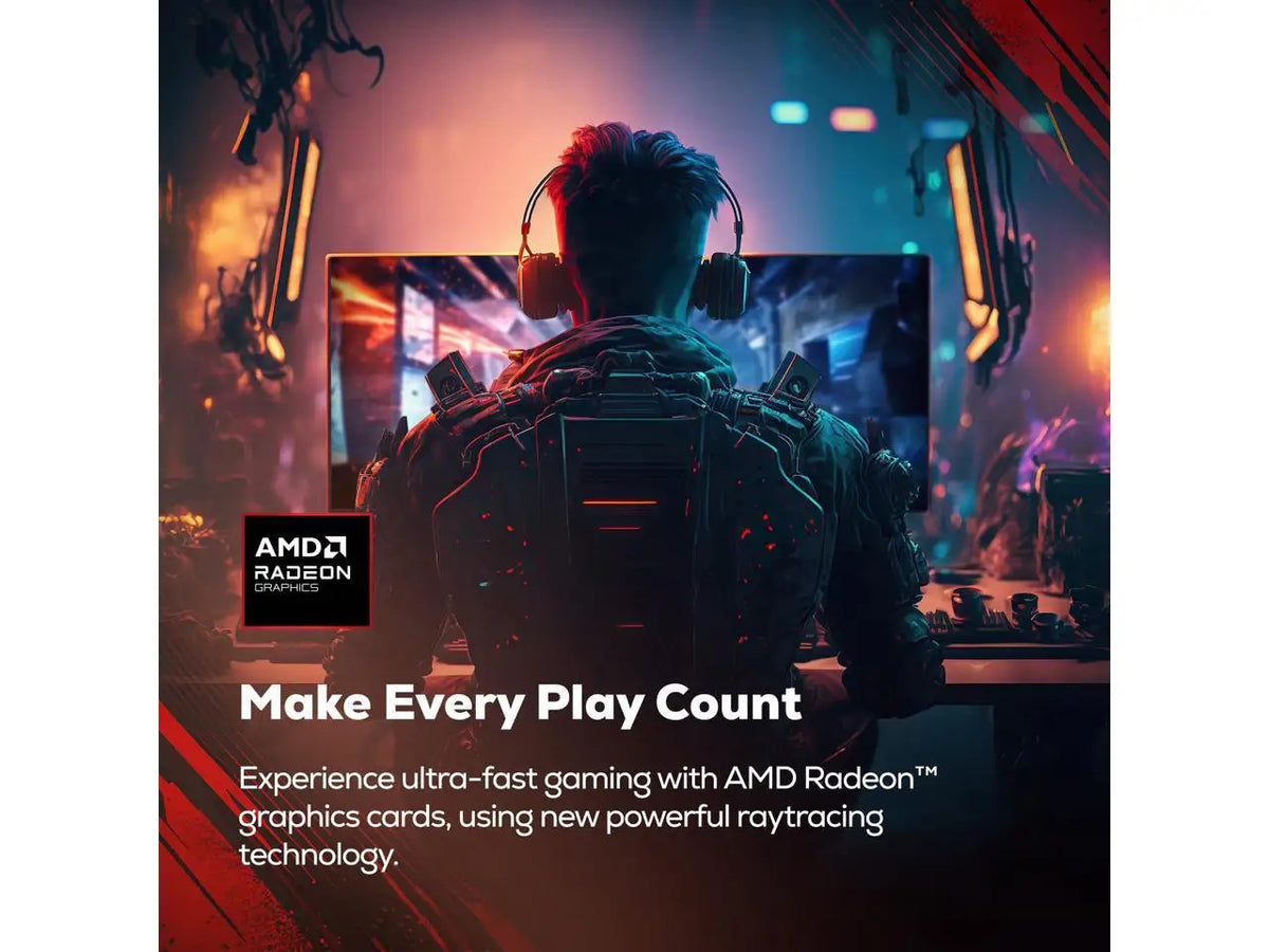 Ibuypower Element Gaming Pc Desktop - Amd Ryzen 5 8400F 16Gb Ddr5 1Tb Nvme Ssd Amd Radeon Rx 9060 Xt -Eba5R96Xt02