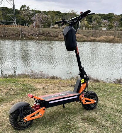 Stock European American Overseas Warehouses Sans High-Power 6000W Off-Road Folding Electric Scooter 60V40Ah Battery