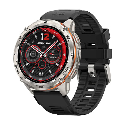 KOSPET TANK T3 Ultra 2 GPS Smart Watch for Men Bluetooth Call 5ATM IP69K Waterproof Men's Watch Stainless Steel Health Monitor
