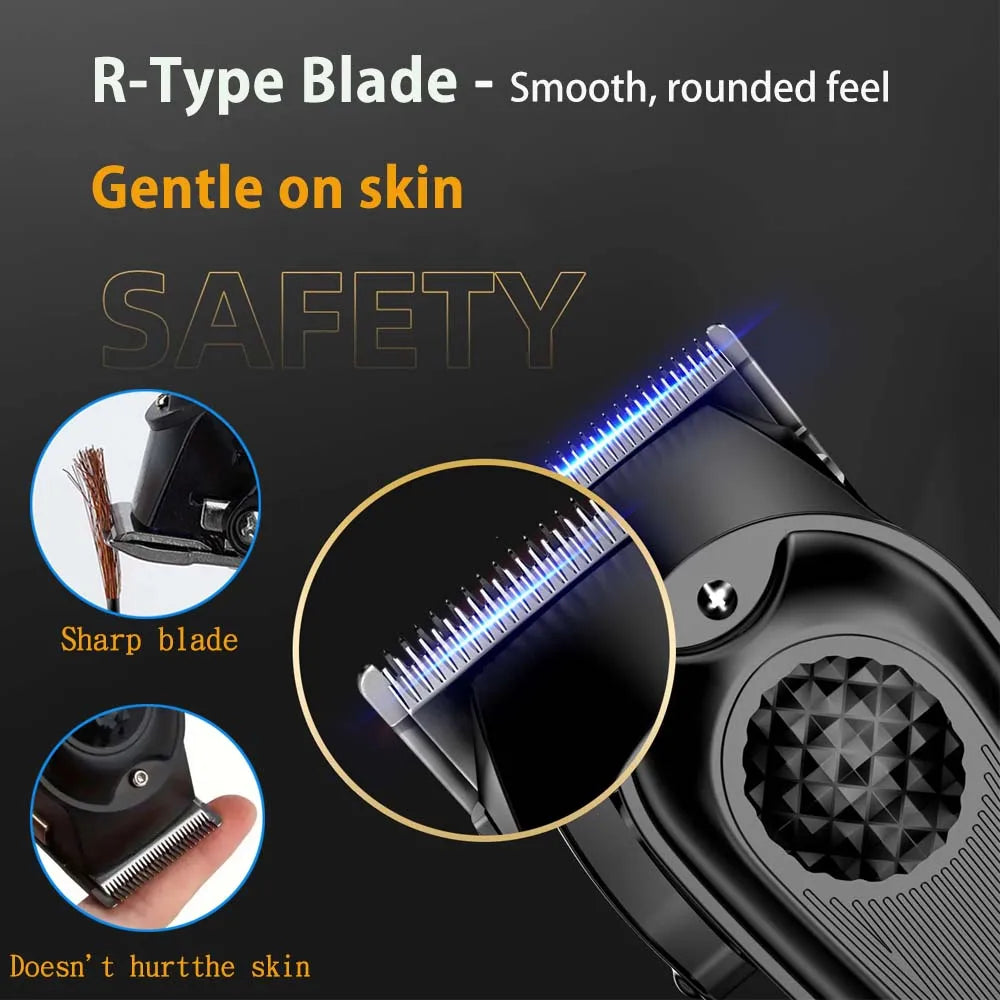 Professional Cordless Hair Clipper for Men Electric Barber Clipper & Trimmer Rechargeable Hair Cutting Tools