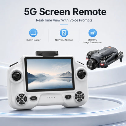 GPS Drone With 5G Screen Remote Lift‑Type Obstacle Avoidance Airdrop Function 180° Electric Adjust Camera Brushless 2KM 5G FPV Quadcopter