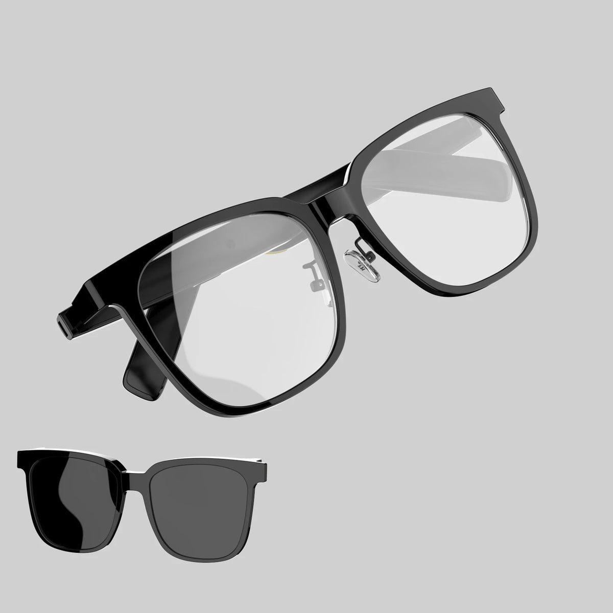2025 smart glasses, can answer/make calls, intelligent noise reduction, touch voice assistant, unisex, blue light blocking glass