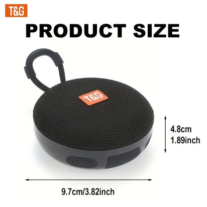 TG352 Bluetooth Speaker with Carry Rope, Bluetooth 5.3 Wireless Audio, USB Rechargeable, Hangs on Bags & Bicycles, Compatible with Phone/PC/Tablet, Great for Travel, Party, Outdoor Use & Gift Giving