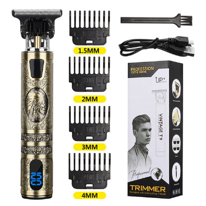 T9 Hair Clipper Repair Beard Shaving Body Hair Trimmer Clippers Electric Machine Men Haircut Machine 0mm Barber Shaver US STOCK