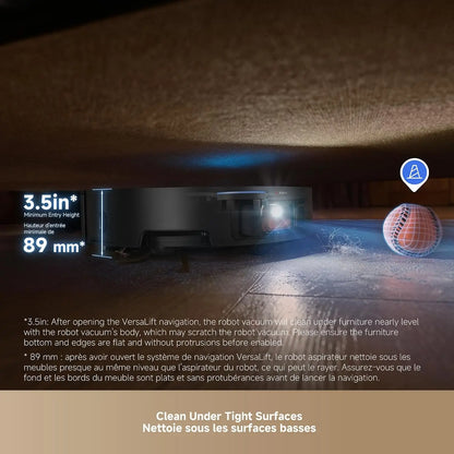 Complete Robot Vacuum with Automatic Self-Cleaning and Self-Emptying