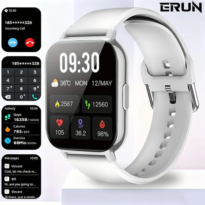 Sports Smart Watch, 1.83inch Full Touch Screen Display with Message, Answer Make Call Smartwatch, Sleep Monitoring, Sports Pedometer, Information Alerts, for iPhone Android Phones, Smartbands Fitness Watch for Women Men Frien