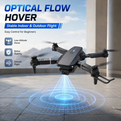 Screen Control Drone Optical Flow Positioning Brushless Motor Dual HD Camera 90° Adjustable 110° Wide Angle 50X Zoom FPV Quadcopter
