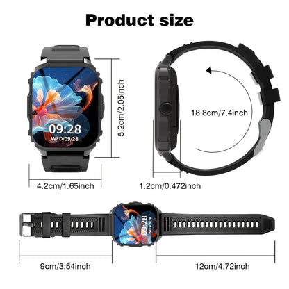 Stylish and Cool Smartwatch with Wireless Calling/dialing Function, Featuring Multiple Sports Modes, Weather Forecast, Music Control, Find Phone, Alarm Reminders, Do Not Disturb Mode, and More. The Top Choice for Birthday Gif