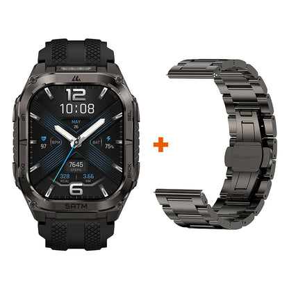 KOSPET TANK M4C Advanced GPS Smartwatch for Men MIL-STD-810H Tough 5ATM Waterproof Integrated Flashlight & Health Tracking