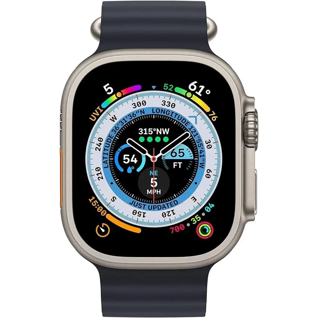 Apple / Watch Ultra 49mm / A2622 / Natural Titanium /Unlocked/ Grade 3 Fair Condition Genuine Refurbished Unlocked, Includes Charging Cable