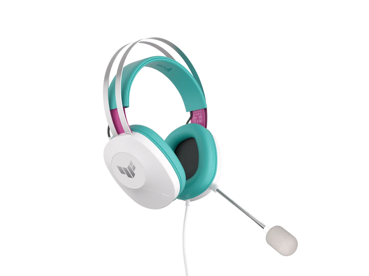 ASUS TUF GAMING H1 GEN II HATSUNE MIKU EDITION, Wired Gaming Headset with 40 mm ASUS Essence Drivers, Virtual 7.1 surround sound, TeamSpeak-certified Microphone, Lightweight 297-gram Design