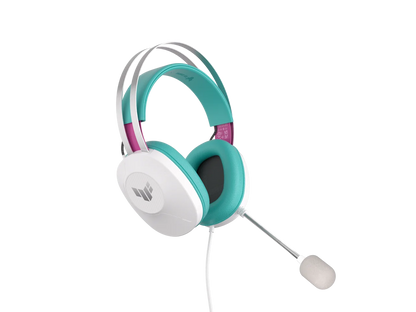 ASUS TUF GAMING H1 GEN II HATSUNE MIKU EDITION, Wired Gaming Headset with 40 mm ASUS Essence Drivers, Virtual 7.1 surround sound, TeamSpeak-certified Microphone, Lightweight 297-gram Design