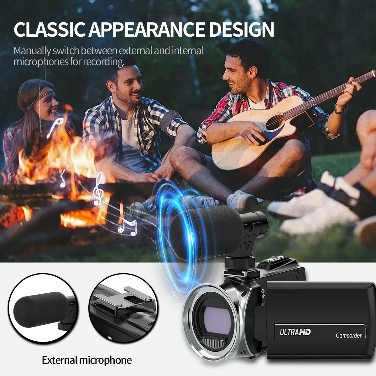 48mp 4k High-Definition Handheld Dv Camera - Professional Vlog Recording Equipment - 18x Digital Zoom + 3-Inch 270° Flip Screen - With Noise Reduction Microphone - Intelligent Anti-Shake Function - Comes With 32g Sd Card