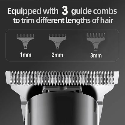 Cordless Hair Clipper with LED Display, Rechargeable Electric Trimmer for Men, USB Charging Beard Trimmer,Professional Barber & Home Use