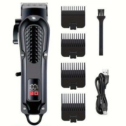 Professional Cordless Hair Clipper for Men Electric Barber Clipper & Trimmer Rechargeable Hair Cutting Tools