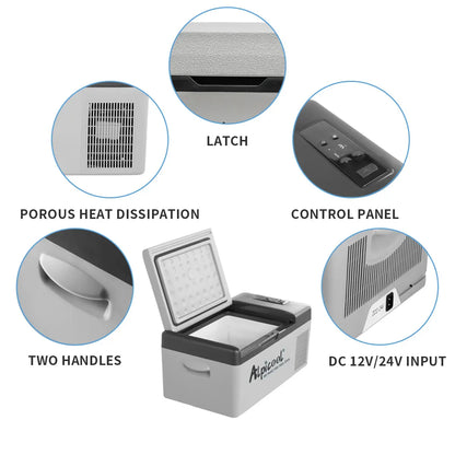Alpicool C15 Portable Car Freezer,12 Volt Refrigerator, 16 Quart (15 Liter) Fast Cooling 12V Car Fridge -4℉~68℉, Car Cooler