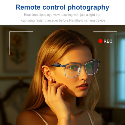 Bluetooth Smart Audio Glasses Photochromic Lens Open Ear Headphones Hands-free Calling Music Remote Shutter Smart Glasses for Men Women
