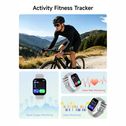 VS30 PRO Smartwatch, 1.93-Inch AMOLED Display, Bluetooth Calling, Multiple Sports Modes, Health Monitoring, 1ATM Waterproof, Cus