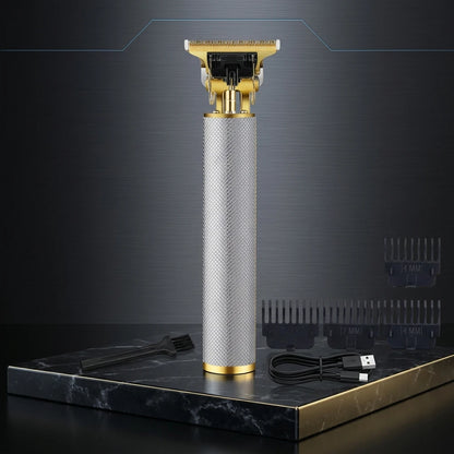 Professional 3-in-1 Hair Clipper Trimmer Set for Men - Electric Shaver Rechargeable Grooming Kit with LED Display Beard Trimming Machine