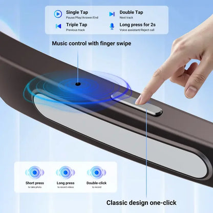 2026 New AI Smart Glasses,AI ChatGPT and Gemini-2.5 with 164 Translations Supported,Bluetooth Glasses for Men Women,Music Playback & Hands-Free Calling,Photochromic Lens,IP67 Waterproof