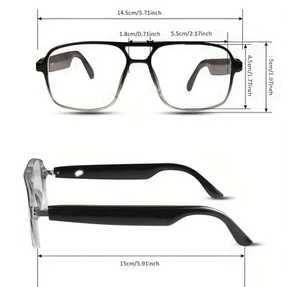Shuangqiao Wireless Smart Glasses with Photochromic Lenses, Blue Light and UV Protection Sunglasses - Listen to Music / Answer Calls / Voice Assistant