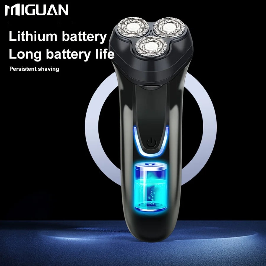 Electric shaver with 3 heads, USB charging, suitable for men's shaving; ideal men's gift, Father's Day gift