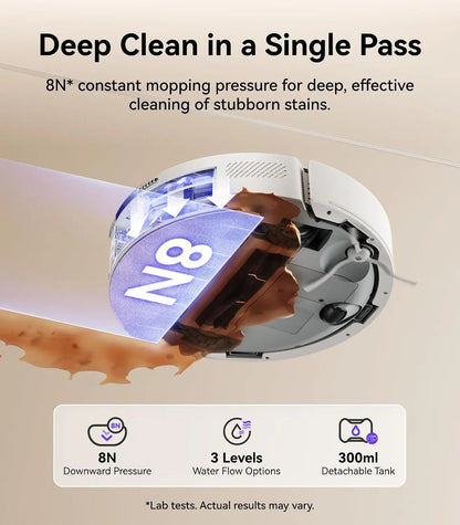 Self-Emptying Robot Vacuum and Mop Combo with 8000Pa Suction