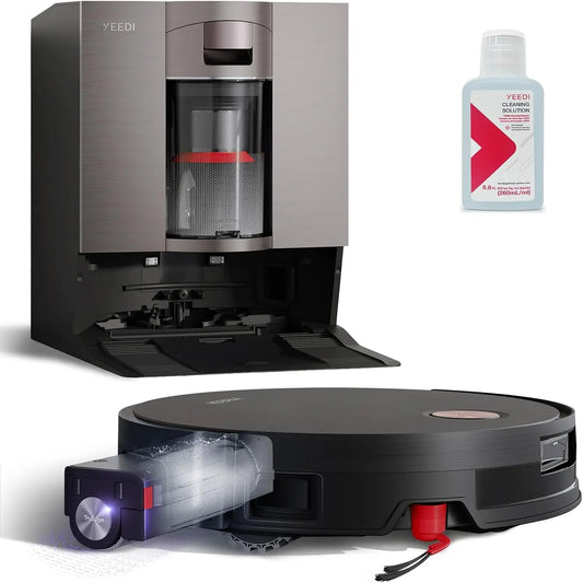 2-in-1 Robot Vacuum and Mop with Cyclone Docking Station, Robotic Vacuum Cleaner and Mopping System