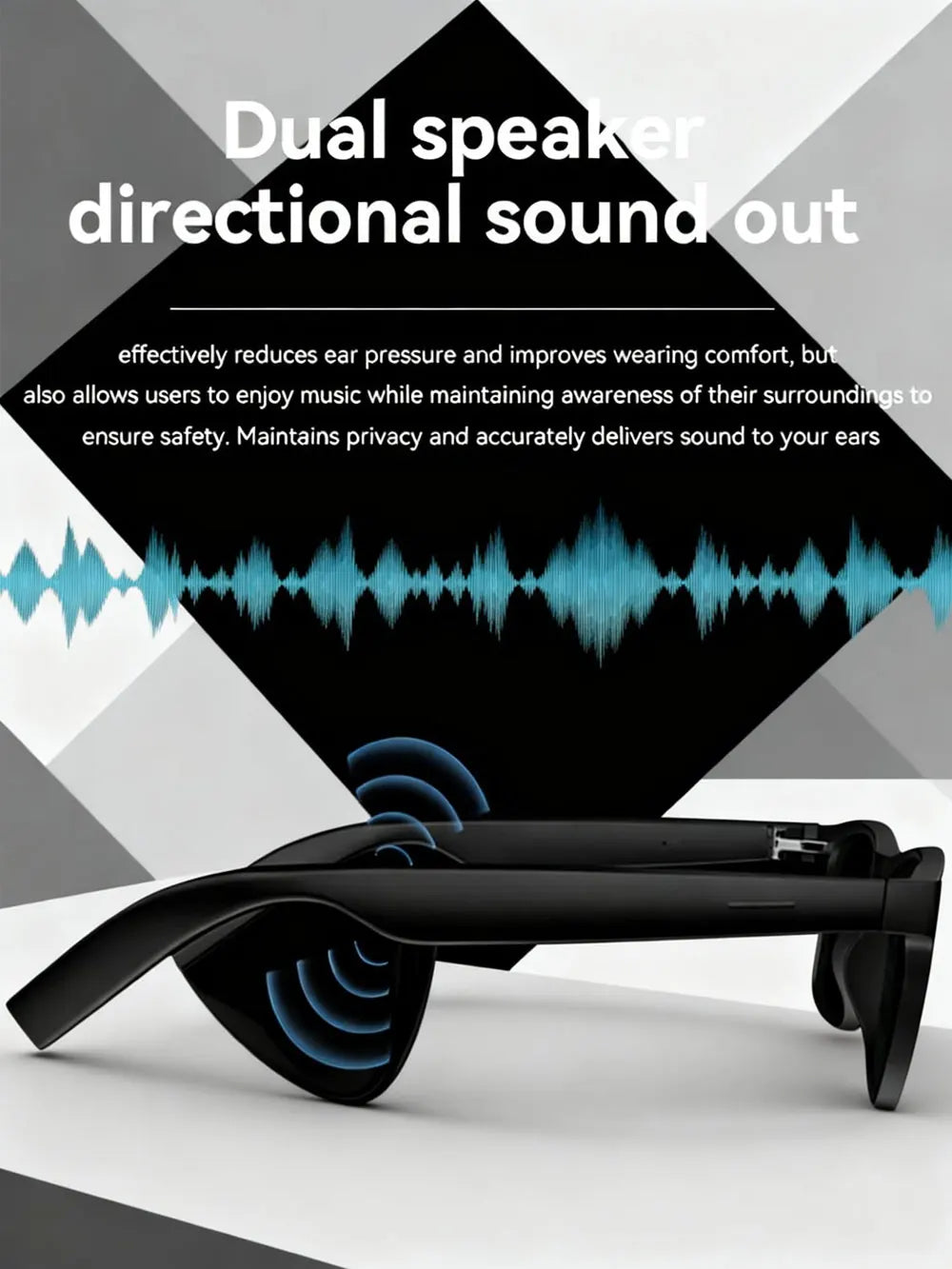 New D11 Smart Glasses Wireless Calling Music Play Bluetooth With Microphone Glasses Speaker Hands-Free Headphones Motion Stereo