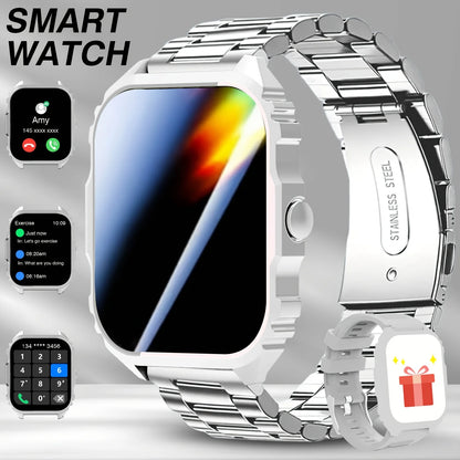 Stylish and Cool Smartwatch with Wireless Calling/dialing Function, Featuring Multiple Sports Modes, Weather Forecast, Music Control, Find Phone, Alarm Reminders, Do Not Disturb Mode, and More. The Top Choice for Birthday Gif