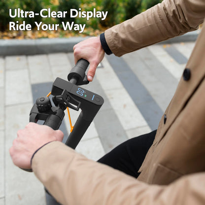 Electric Scooters for Adults & Teen, 550W Motor 19Mph Top Speed E-Scooter, 19 Miles Range, Folding W/Side Lights, UL2272 Dual Brake & App