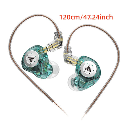 AK6 PRO IEM Earphones Bass Sound Earbuds Dynamic Drive HiFi Headphones Sport Noise Cancelling Headset with Detachable Cable