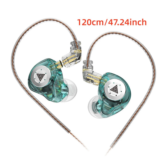 AK6 PRO IEM Earphones Bass Sound Earbuds Dynamic Drive HiFi Headphones Sport Noise Cancelling Headset with Detachable Cable