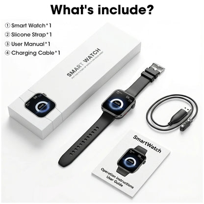 Y2 Smart Watch Bluetooth Call 1.93" HD Touch Screen IP68 Waterproof Heart Rate Blood Oxygen Monitor Fitness Watch For Android IOS