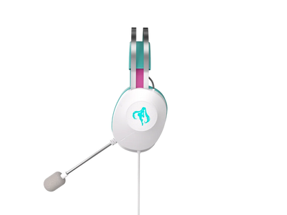 ASUS TUF GAMING H1 GEN II HATSUNE MIKU EDITION, Wired Gaming Headset with 40 mm ASUS Essence Drivers, Virtual 7.1 surround sound, TeamSpeak-certified Microphone, Lightweight 297-gram Design
