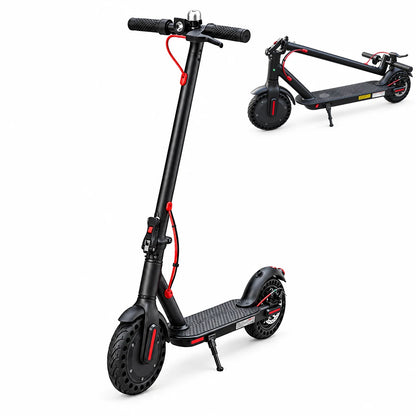 Adult Electric Scooter 8.5" Honeycomb Solid Tire Fast Charging LED Light Portable Folding E-Scooter for City Travel